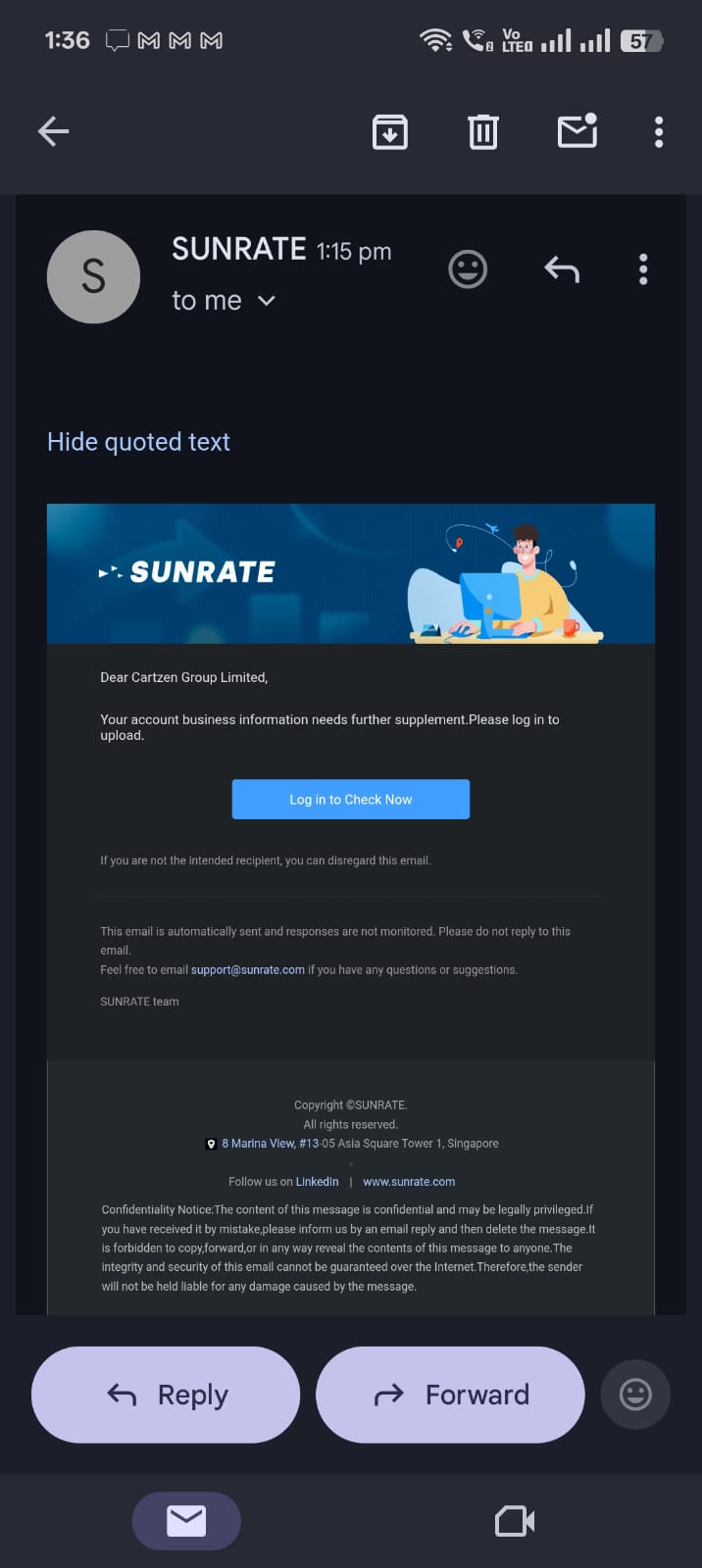 Sunrate approval: Cartzen Group Limited